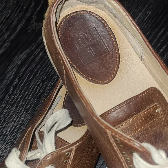 FRYE (Size 8) Leather w Brass Studs Sneakers - Picture 2 of 10